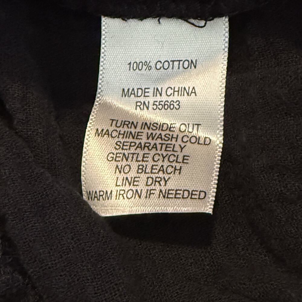 C&C California Women’s Black Pants Size L Elastic Waist Pockets Ankle Slits NWOT - Picture 6 of 7